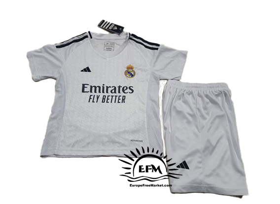 Equipacion real madrid niños 2024 25