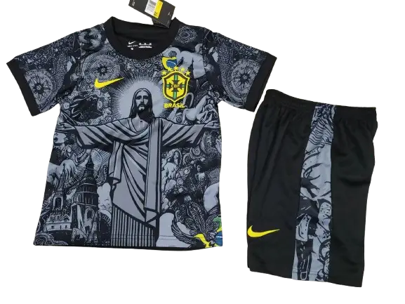 Replica equipacion niño Brasil Cristo redentor