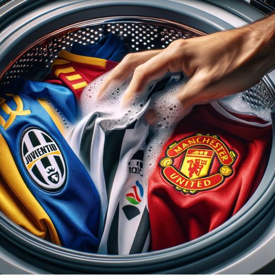 cómo lavar una camiseta de fútbol
