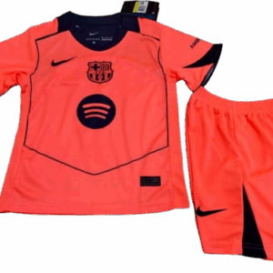 Replica equipacion niño barcelona 25 26 naranja